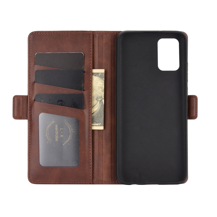 For Samsung Galaxy A02s (US Version) / M02s Dual-side Magnetic Buckle Horizontal Flip Leather Case with Holder & Card Slots & Wallet