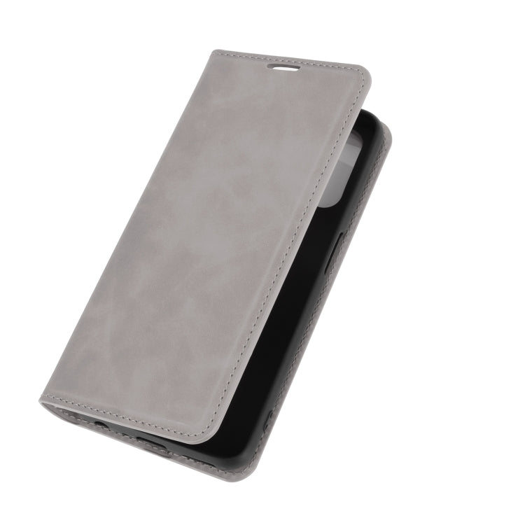 For OPPO Realme V5/K7X/Realme Q2/Realme 7 5G Retro-skin Business Magnetic Suction Leather Case with Holder & Card Slots & Wallet