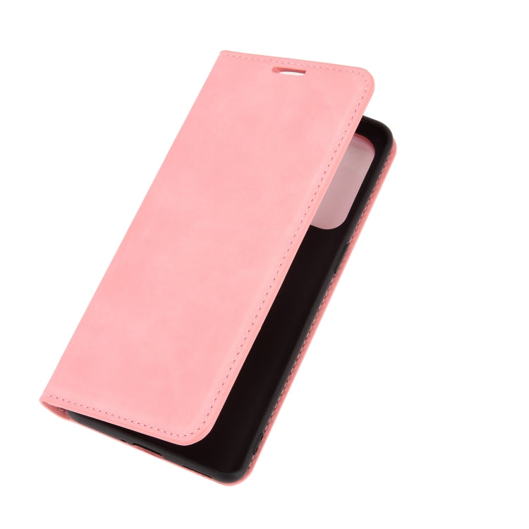 For OPPO Realme V5/K7X/Realme Q2/Realme 7 5G Retro-skin Business Magnetic Suction Leather Case with Holder & Card Slots & Wallet