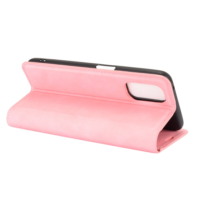 For OPPO Realme V5/K7X/Realme Q2/Realme 7 5G Retro-skin Business Magnetic Suction Leather Case with Holder & Card Slots & Wallet