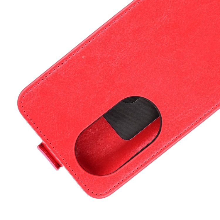 For Huawei nova 8 Pro 5G R64 Texture Single Vertical Flip Leather Protective Case with Card Slots & Photo Frame