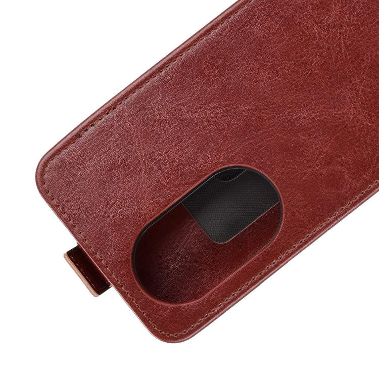 For Huawei nova 8 Pro 5G R64 Texture Single Vertical Flip Leather Protective Case with Card Slots & Photo Frame