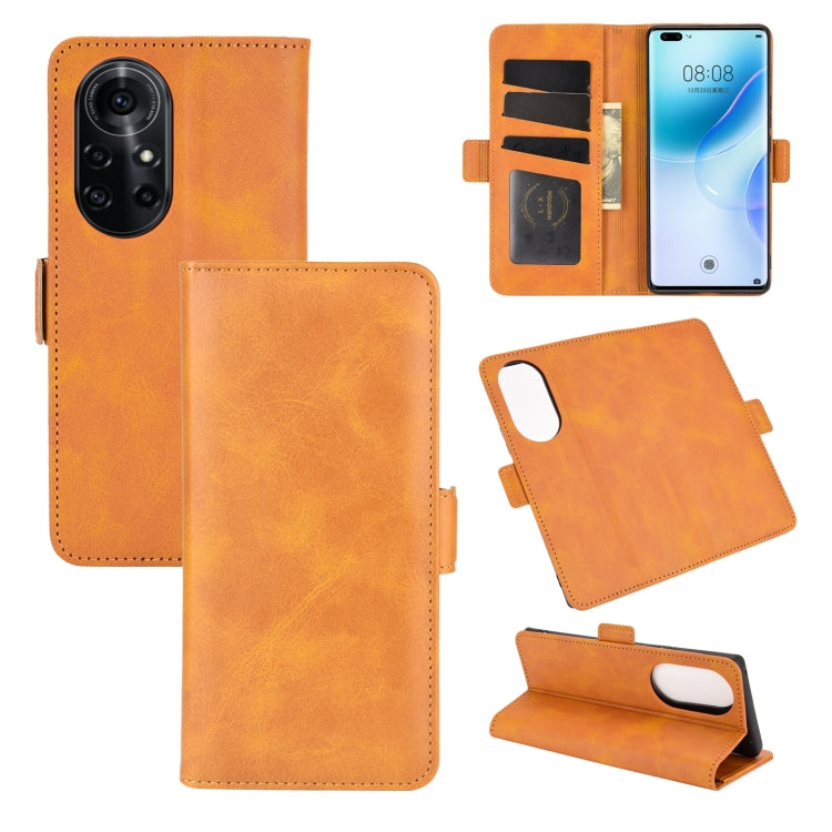 For Huawei nova 8 Pro 5G Dual-side Magnetic Buckle Horizontal Flip Leather Case with Holder & Card Slots & Wallet