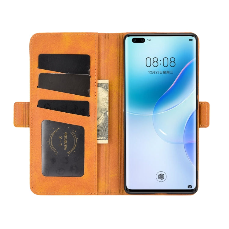 For Huawei nova 8 Pro 5G Dual-side Magnetic Buckle Horizontal Flip Leather Case with Holder & Card Slots & Wallet