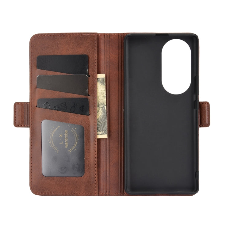 For Huawei nova 8 Pro 5G Dual-side Magnetic Buckle Horizontal Flip Leather Case with Holder & Card Slots & Wallet