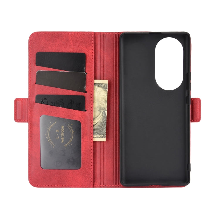 For Huawei nova 8 Pro 5G Dual-side Magnetic Buckle Horizontal Flip Leather Case with Holder & Card Slots & Wallet