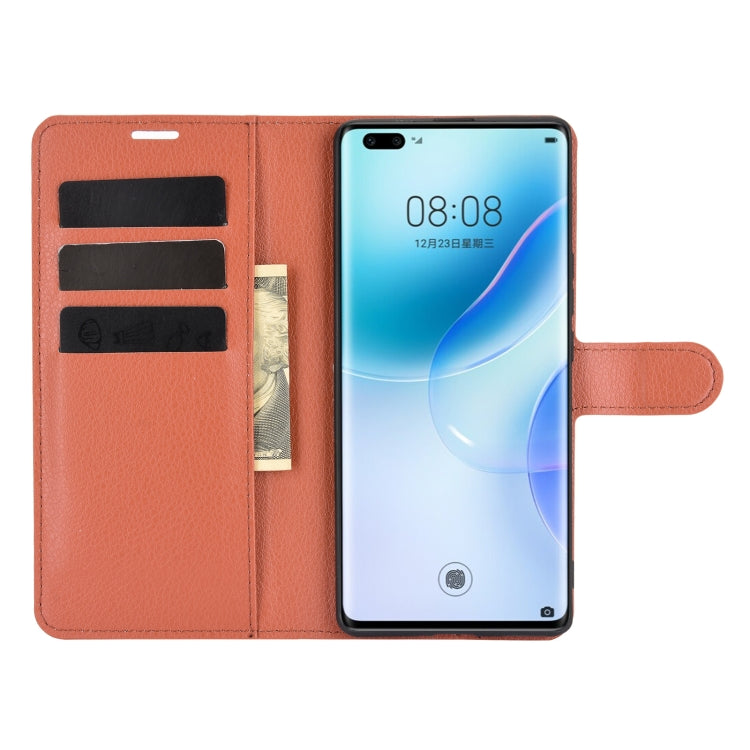 For Huawei nova 8 Pro 5G Litchi Texture Horizontal Flip Protective Case with Holder & Card Slots & Wallet