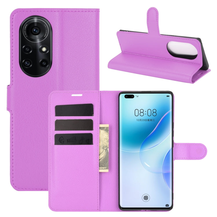 For Huawei nova 8 Pro 5G Litchi Texture Horizontal Flip Protective Case with Holder & Card Slots & Wallet