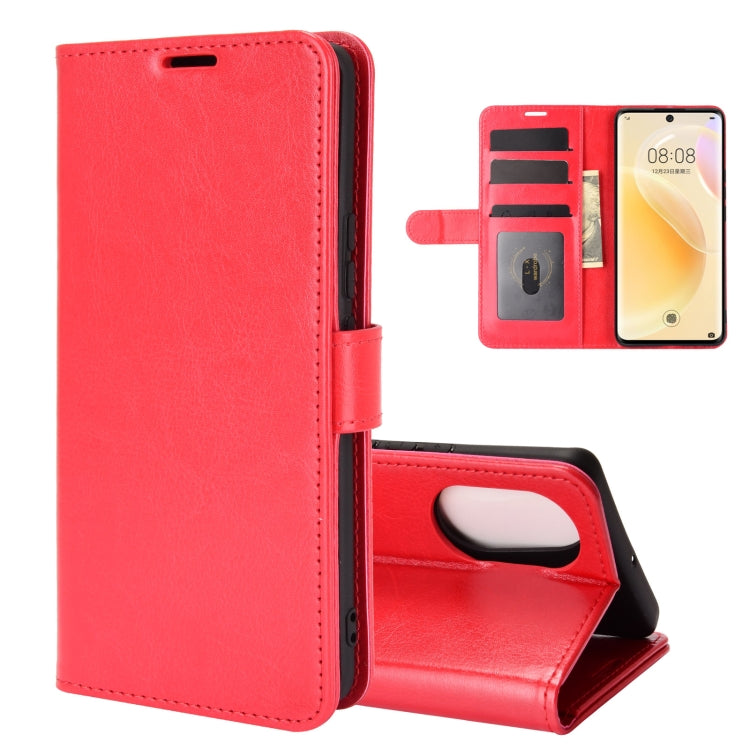 For Huawei nova 8 5G R64 Texture Single Horizontal Flip Protective Case with Holder & Card Slots & Wallet & Photo Frame