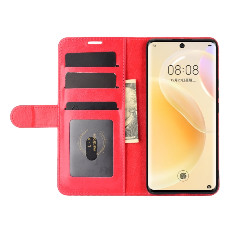 For Huawei nova 8 5G R64 Texture Single Horizontal Flip Protective Case with Holder & Card Slots & Wallet & Photo Frame