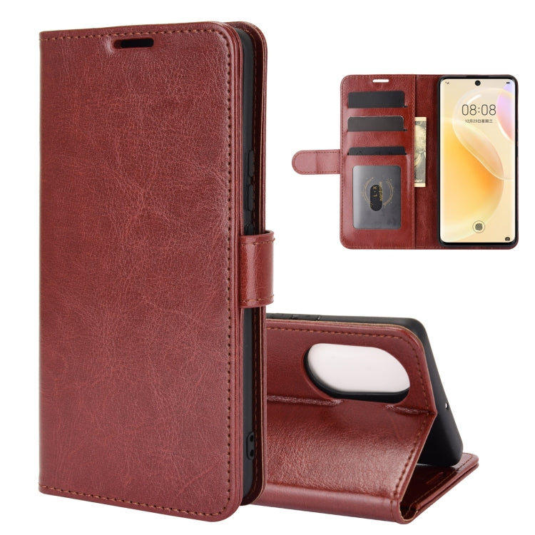 For Huawei nova 8 5G R64 Texture Single Horizontal Flip Protective Case with Holder & Card Slots & Wallet & Photo Frame