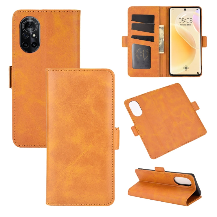 For Huawei nova 8 5G Dual-side Magnetic Buckle Horizontal Flip Leather Case with Holder & Card Slots & Wallet