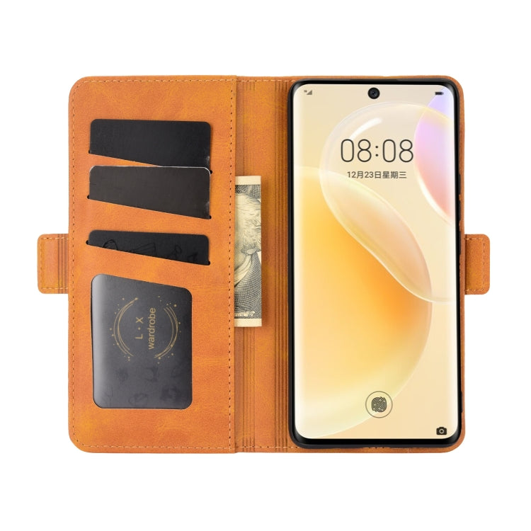 For Huawei nova 8 5G Dual-side Magnetic Buckle Horizontal Flip Leather Case with Holder & Card Slots & Wallet