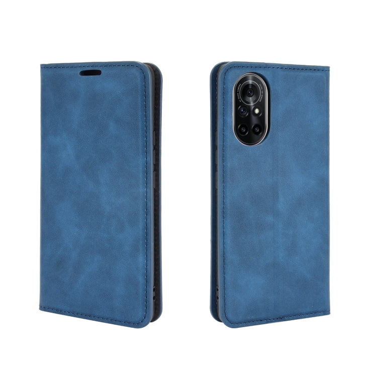 For Huawei nova 8 5G Retro-skin Business Magnetic Suction Leather Case with Holder & Card Slots & Wallet
