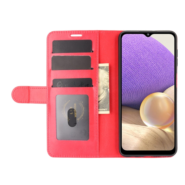 For Samsung Galaxy A32 5G R64 Texture Single Horizontal Flip Protective Case with Holder & Card Slots & Wallet& Photo Frame