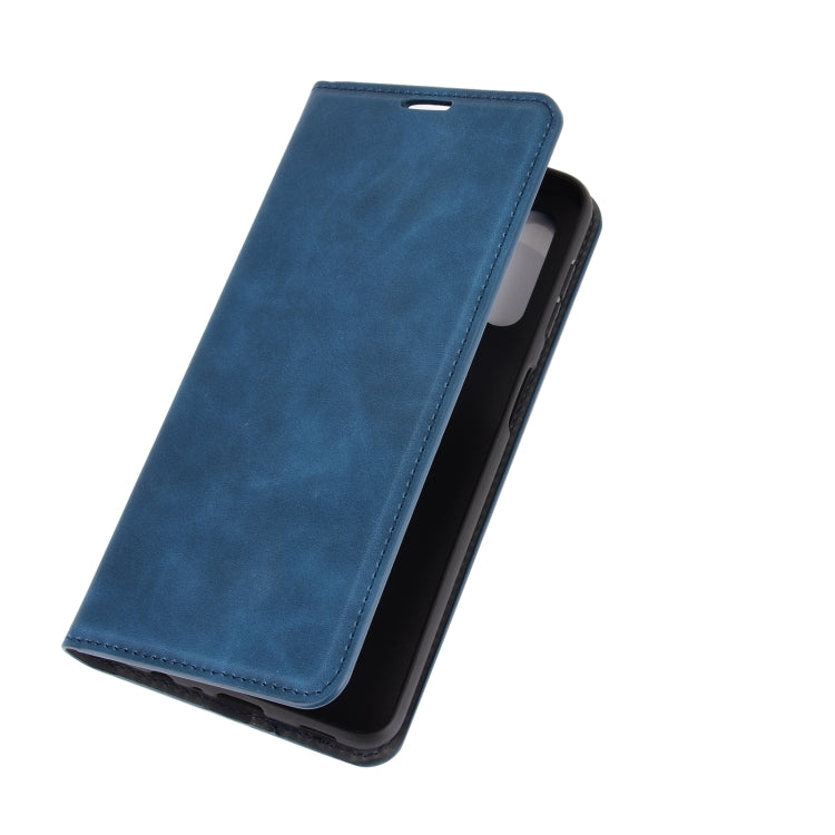 For Samsung Galaxy A32 5G Retro-skin Business Magnetic Suction Leather Case with Holder & Card Slots & Wallet