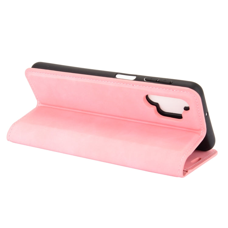 For Samsung Galaxy A32 5G Retro-skin Business Magnetic Suction Leather Case with Holder & Card Slots & Wallet