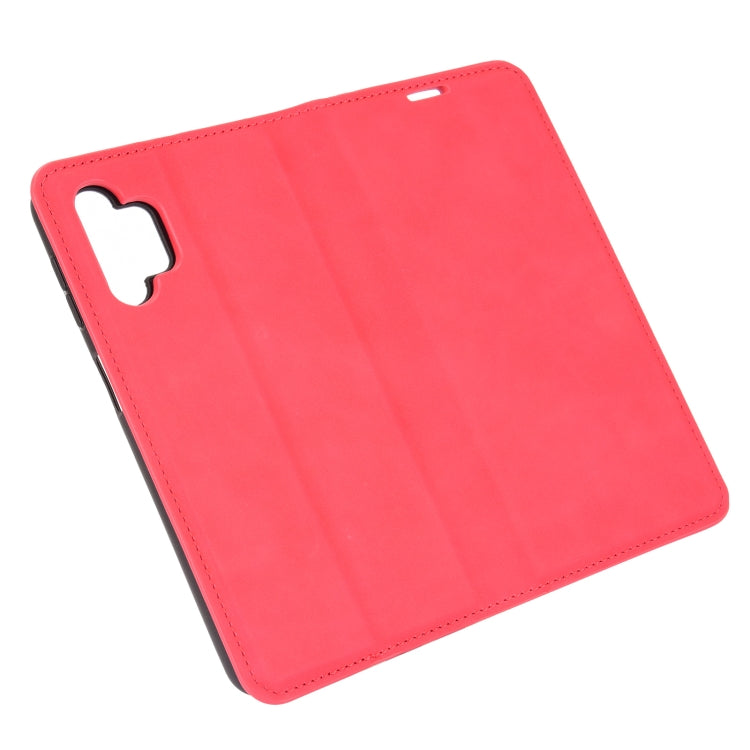 For Samsung Galaxy A32 5G Retro-skin Business Magnetic Suction Leather Case with Holder & Card Slots & Wallet