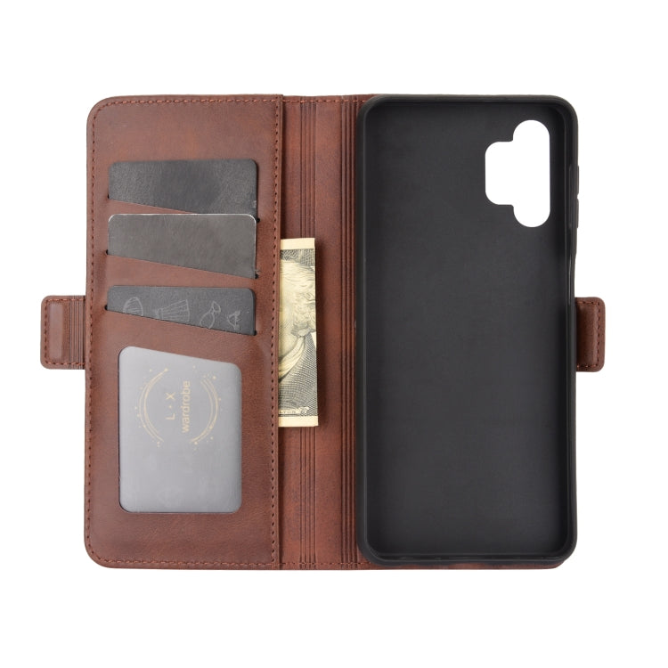 For Samsung Galaxy A32 5G Dual-side Magnetic Buckle Horizontal Flip Leather Case with Holder & Card Slots & Wallet