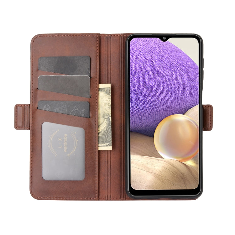 For Samsung Galaxy A32 5G Dual-side Magnetic Buckle Horizontal Flip Leather Case with Holder & Card Slots & Wallet