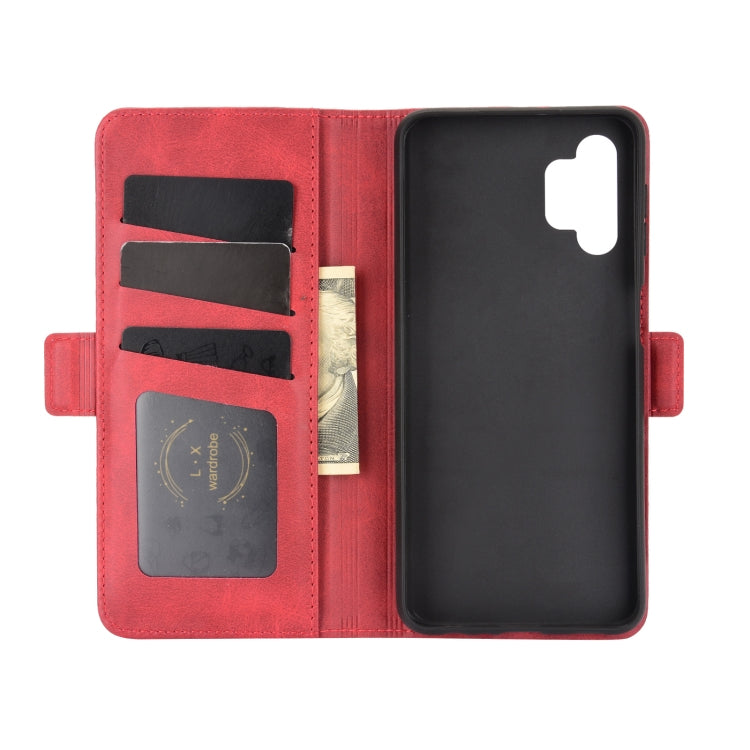 For Samsung Galaxy A32 5G Dual-side Magnetic Buckle Horizontal Flip Leather Case with Holder & Card Slots & Wallet