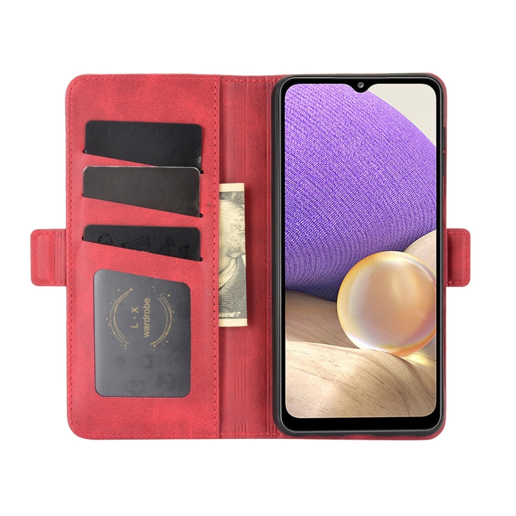 For Samsung Galaxy A32 5G Dual-side Magnetic Buckle Horizontal Flip Leather Case with Holder & Card Slots & Wallet