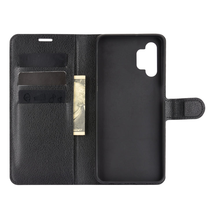 For Samsung Galaxy A32 5G Litchi Texture Horizontal Flip Protective Case with Holder & Card Slots & Wallet