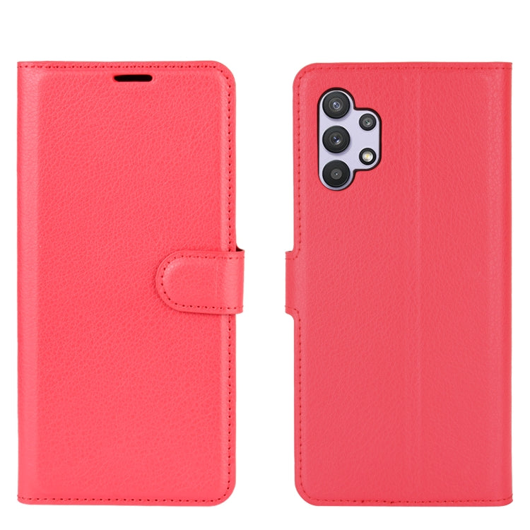 For Samsung Galaxy A32 5G Litchi Texture Horizontal Flip Protective Case with Holder & Card Slots & Wallet