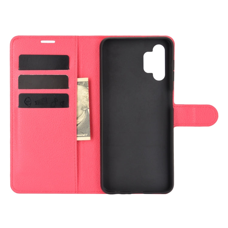 For Samsung Galaxy A32 5G Litchi Texture Horizontal Flip Protective Case with Holder & Card Slots & Wallet