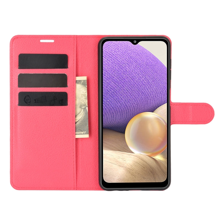 For Samsung Galaxy A32 5G Litchi Texture Horizontal Flip Protective Case with Holder & Card Slots & Wallet