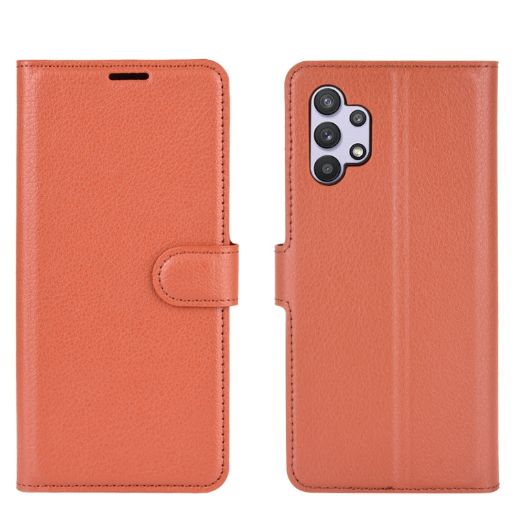 For Samsung Galaxy A32 5G Litchi Texture Horizontal Flip Protective Case with Holder & Card Slots & Wallet