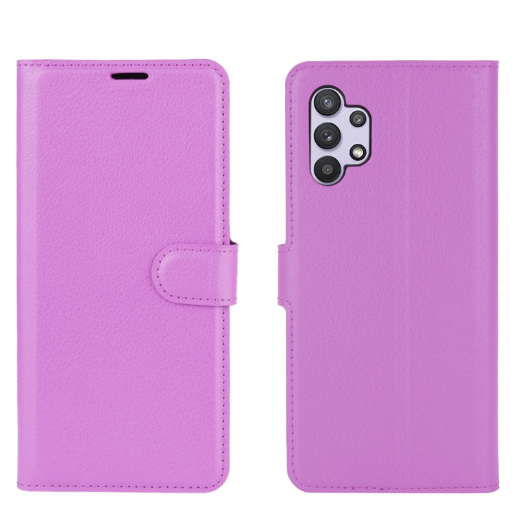 For Samsung Galaxy A32 5G Litchi Texture Horizontal Flip Protective Case with Holder & Card Slots & Wallet