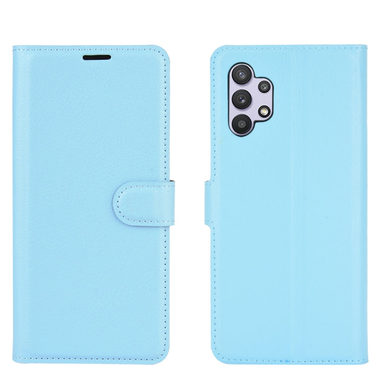 For Samsung Galaxy A32 5G Litchi Texture Horizontal Flip Protective Case with Holder & Card Slots & Wallet