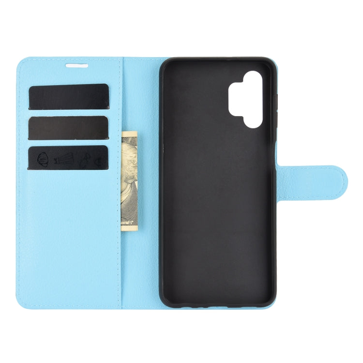For Samsung Galaxy A32 5G Litchi Texture Horizontal Flip Protective Case with Holder & Card Slots & Wallet