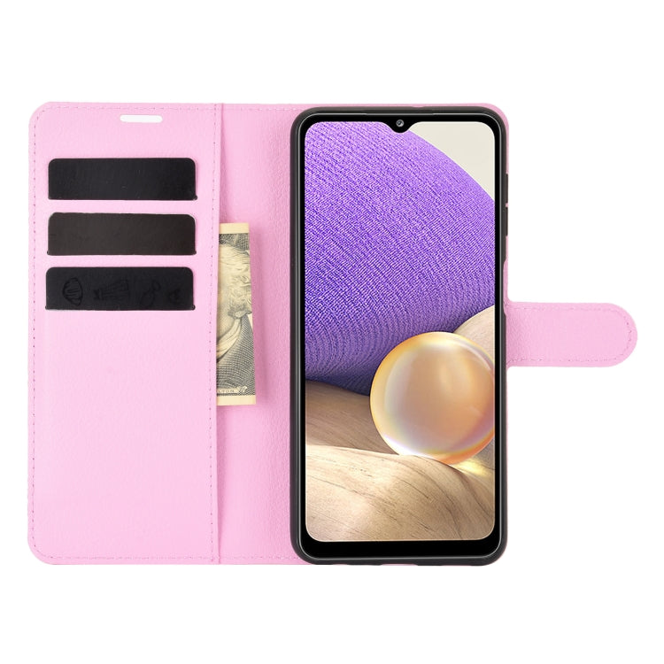 For Samsung Galaxy A32 5G Litchi Texture Horizontal Flip Protective Case with Holder & Card Slots & Wallet