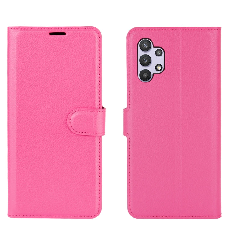 For Samsung Galaxy A32 5G Litchi Texture Horizontal Flip Protective Case with Holder & Card Slots & Wallet
