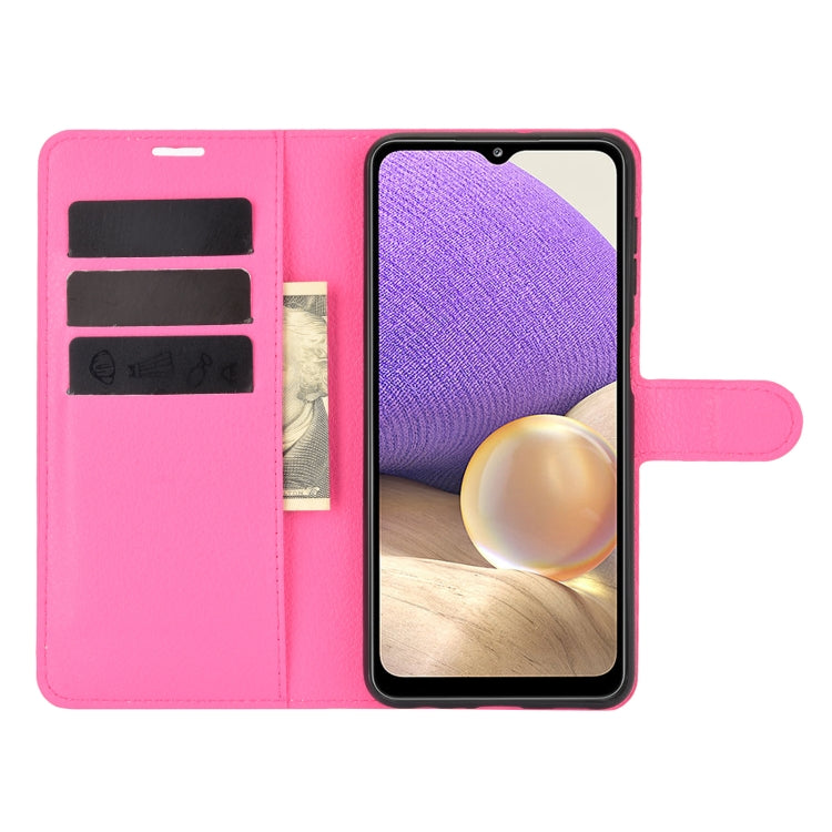 For Samsung Galaxy A32 5G Litchi Texture Horizontal Flip Protective Case with Holder & Card Slots & Wallet
