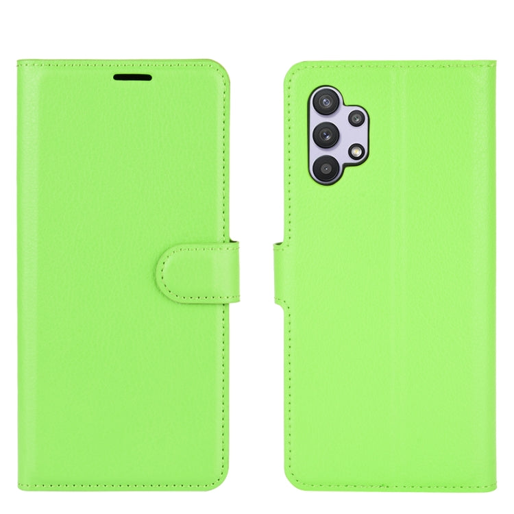 For Samsung Galaxy A32 5G Litchi Texture Horizontal Flip Protective Case with Holder & Card Slots & Wallet