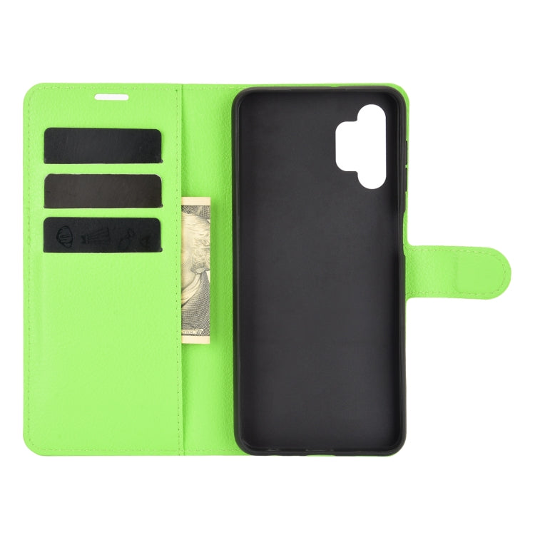 For Samsung Galaxy A32 5G Litchi Texture Horizontal Flip Protective Case with Holder & Card Slots & Wallet