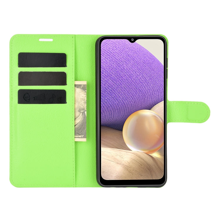 For Samsung Galaxy A32 5G Litchi Texture Horizontal Flip Protective Case with Holder & Card Slots & Wallet