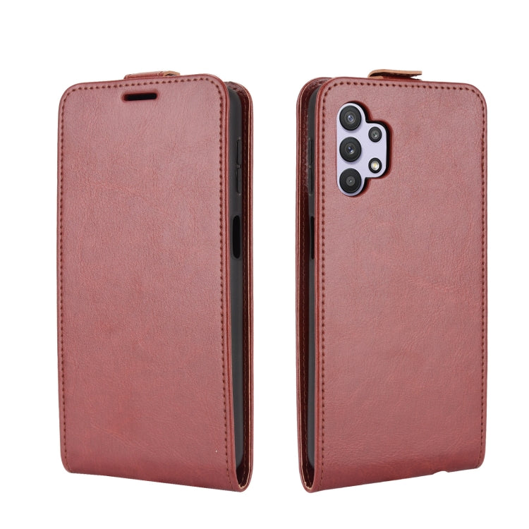 For Samsung Galaxy A32 5G R64 Texture Single Vertical Flip Leather Protective Case with Card Slots & Photo Frame