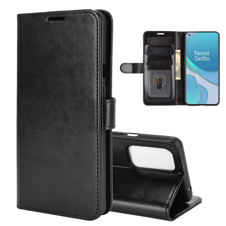 For OnePlus 9 R64 Texture Single Horizontal Flip Protective Case with Holder & Card Slots & Wallet& Photo Frame