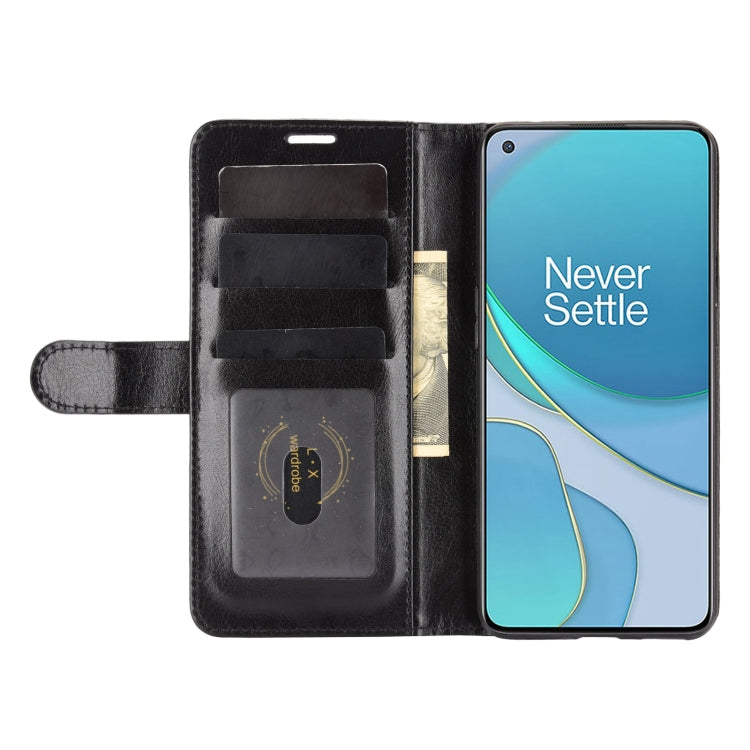 For OnePlus 9 R64 Texture Single Horizontal Flip Protective Case with Holder & Card Slots & Wallet& Photo Frame