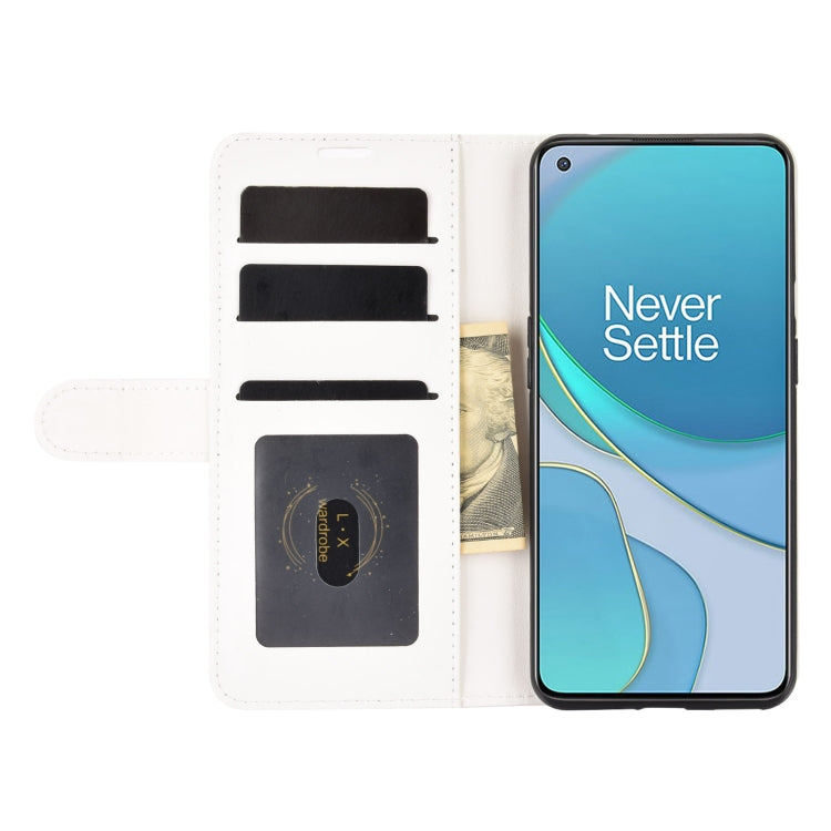 For OnePlus 9 R64 Texture Single Horizontal Flip Protective Case with Holder & Card Slots & Wallet& Photo Frame