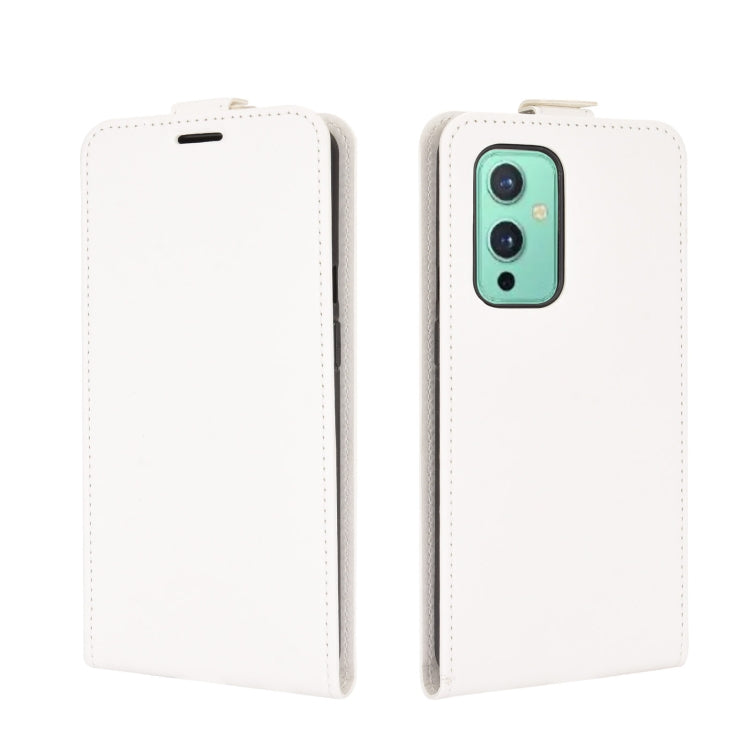 For OnePlus 9 R64 Texture Single Vertical Flip Leather Protective Case with Card Slots & Photo Frame
