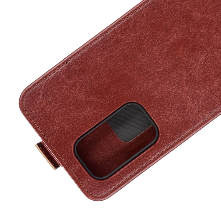 For OnePlus 9 R64 Texture Single Vertical Flip Leather Protective Case with Card Slots & Photo Frame