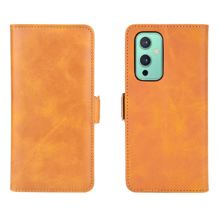 For OnePlus 9 Dual-side Magnetic Buckle Horizontal Flip Leather Case with Holder & Card Slots & Wallet