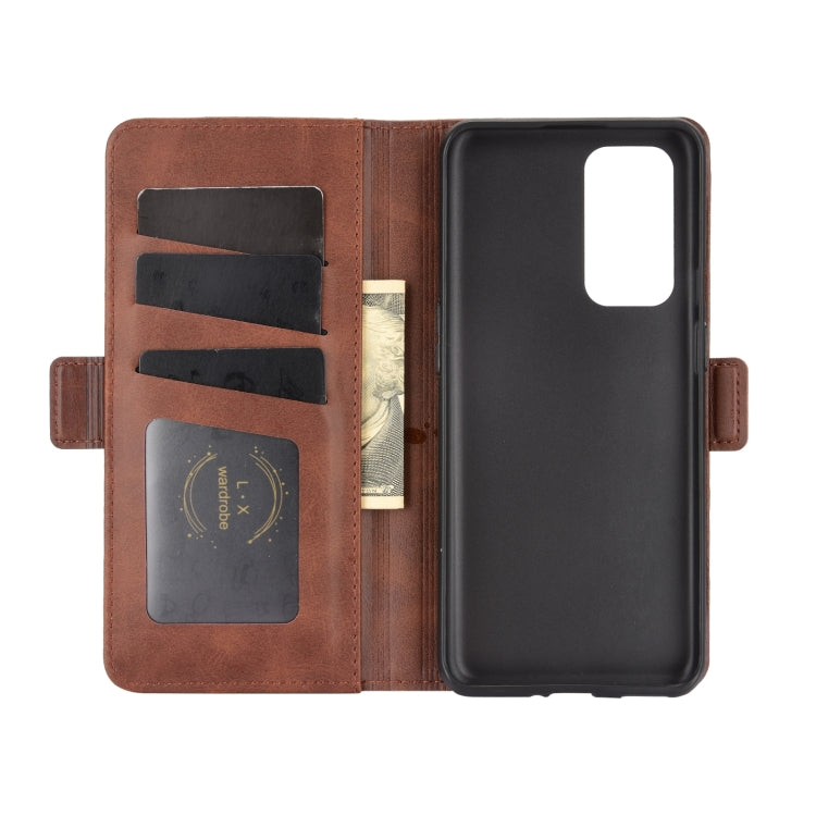 For OnePlus 9 Dual-side Magnetic Buckle Horizontal Flip Leather Case with Holder & Card Slots & Wallet