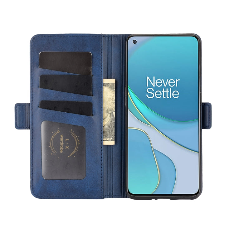 For OnePlus 9 Dual-side Magnetic Buckle Horizontal Flip Leather Case with Holder & Card Slots & Wallet