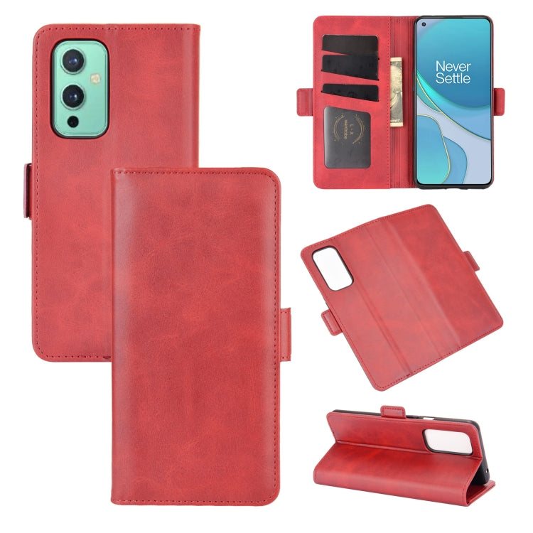 For OnePlus 9 Dual-side Magnetic Buckle Horizontal Flip Leather Case with Holder & Card Slots & Wallet